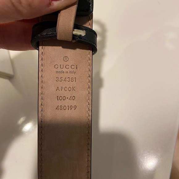 Gucci Swarovski calf skin belt buckle. Size 100/40 - Picture 5 of 6